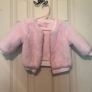 Cat and jack faux fur jacket